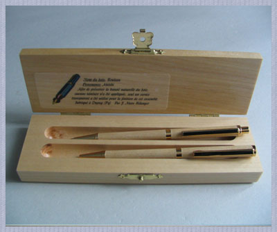 Coffret de bois de bouleau