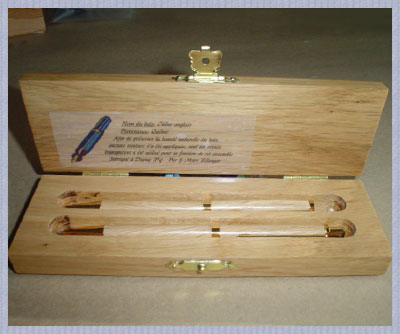 Coffret de bois de chêne anglais