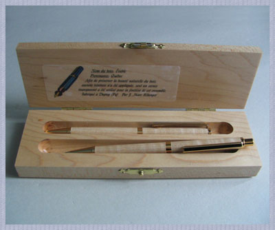 Coffret de bois d'érable