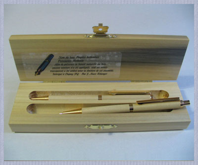 Coffret de bois de Peuplier Hollandais